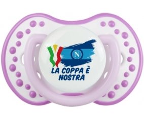 Napoli : La coppa è nostra : Blanc-mauve classique Tétine embout Lovi Dynamic