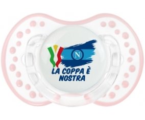 Napoli : La coppa è nostra : Retro-blanc-rose-tendre classique Tétine embout Lovi Dynamic