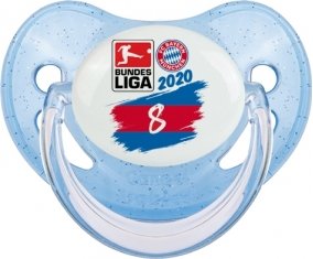 Bayern München 8 bundesliga : Bleue à paillette Tétine embout physiologique