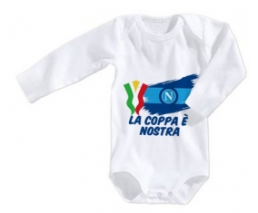 Body bébé Napoli : La coppa è nostra 3/6 mois manches Longues