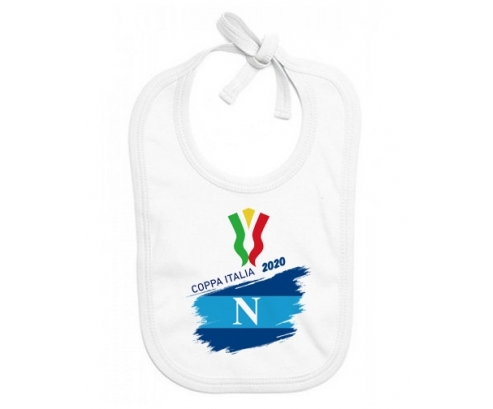 Bavoir bébé personnalisé Coppa Italia 2020 Napoli