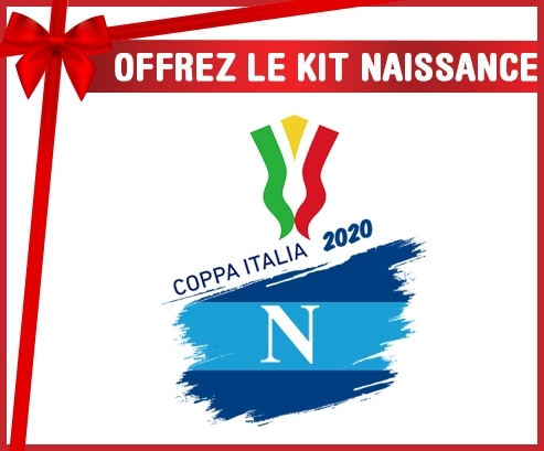 kit naissance bébé personnalisé Coppa Italia 2020 Napoli