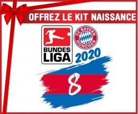 kit naissance bébé personnalisé Bayern München 8 bundesliga