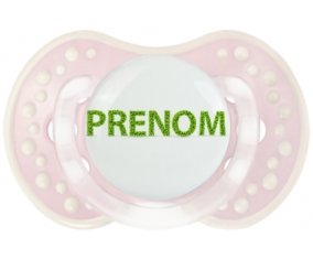 Tétine Prénom ou texte personnalisée alphabet style-26 :Retro-rose-tendre classique Tétine embout Lovi Dynamic 0/6 mois