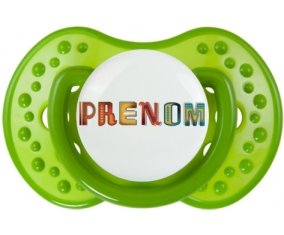Tétine Prénom ou texte personnalisée alphabet style-29 : Embout LOVI Dynamic personnalisée