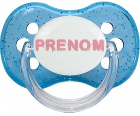 Tétine Prénom ou texte personnalisée alphabet style-33 : Embout Cerise personnalisée