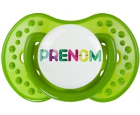 Tétine Prénom ou texte personnalisée alphabet style-35 : Embout LOVI Dynamic personnalisée
