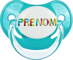 Tétine Prénom ou texte personnalisée alphabet style-36 : Embout Physiologique personnalisée