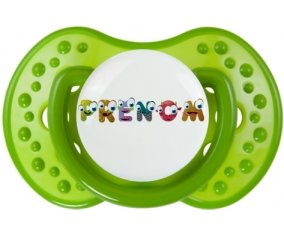 Tétine Prénom ou texte personnalisée alphabet style-38 : Embout LOVI Dynamic personnalisée