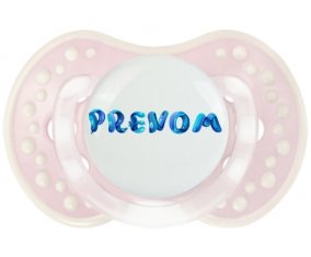 Tétine Prénom ou texte personnalisée alphabet style-39 :Retro-rose-tendre classique Tétine embout Lovi Dynamic 0/6 mois