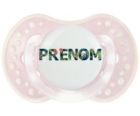 Tétine Prénom ou texte personnalisée alphabet style-42 :Retro-rose-tendre classique Tétine embout Lovi Dynamic 0/6 mois
