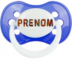 Tétine Prénom ou texte personnalisée alphabet style-45 : Embout Anatomique personnalisée