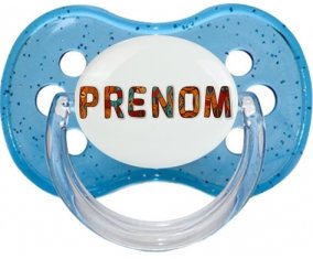 Tétine Prénom ou texte personnalisée alphabet style-45 : Embout Cerise personnalisée