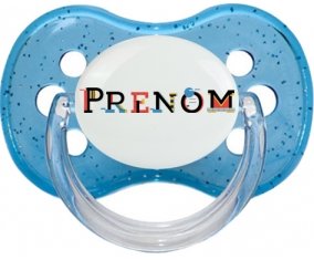Tétine Prénom ou texte personnalisée alphabet style-49 : Embout Cerise personnalisée
