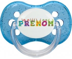 Tétine Prénom ou texte personnalisée alphabet style-53 : Embout Cerise personnalisée