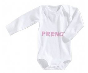 Body Prénom ou texte personnalisée alphabet style-7 taille 3/6 mois manches Longues
