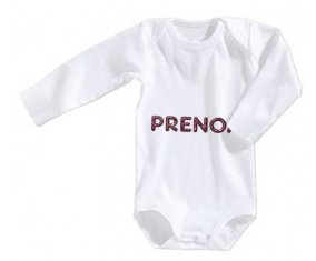 Body Prénom ou texte personnalisée alphabet style-16 taille 3/6 mois manches Longues