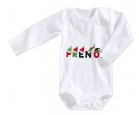 Body Prénom ou texte personnalisée alphabet style-31 taille 3/6 mois manches Longues