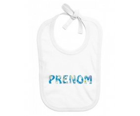 Bavoir Prénom ou texte personnalisée alphabet style-6
