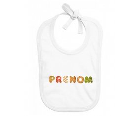Bavoir Prénom ou texte personnalisée alphabet style-8