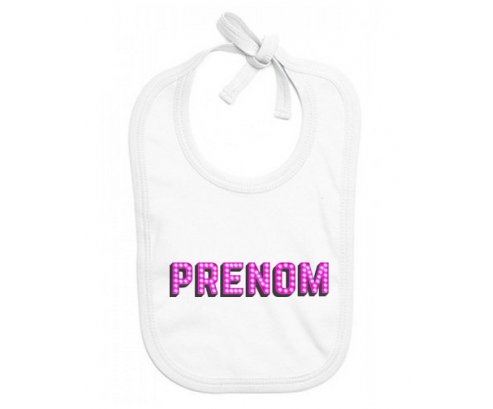 Bavoir Prénom ou texte personnalisée alphabet style-12 Bavoir Prénom ou texte personnalisée alphabet style-12