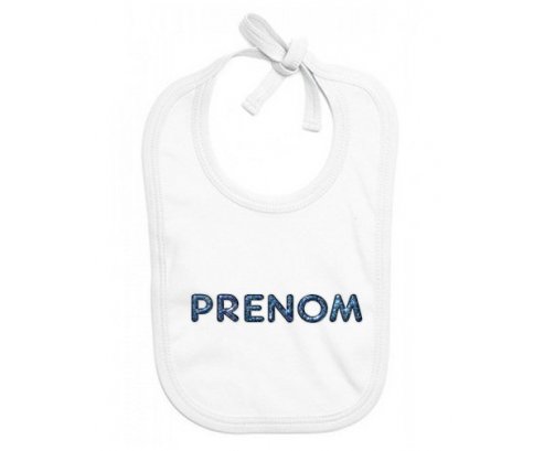 Bavoir Prénom ou texte personnalisée alphabet style-15 Bavoir Prénom ou texte personnalisée alphabet style-15