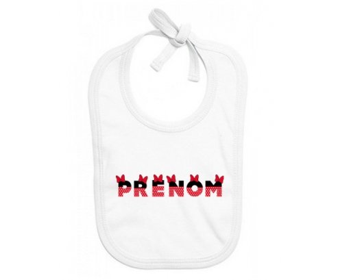 Bavoir Prénom ou texte personnalisée alphabet style-24