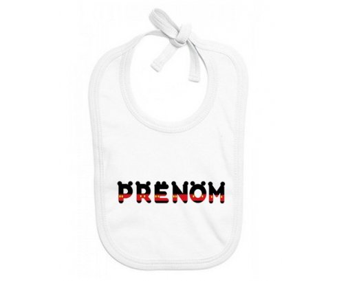 Bavoir Prénom ou texte personnalisée alphabet style-25