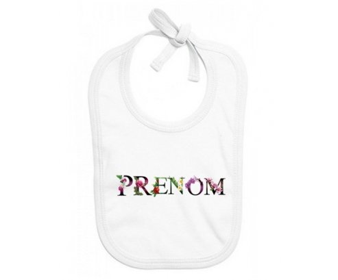 Bavoir Prénom ou texte personnalisée alphabet style-27