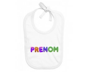 Bavoir Prénom ou texte personnalisée alphabet style-59