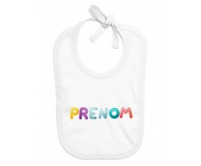 Bavoir Prénom ou texte personnalisée alphabet style-60