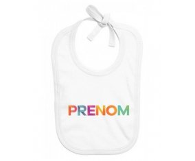 Bavoir Prénom ou texte personnalisée alphabet style-61