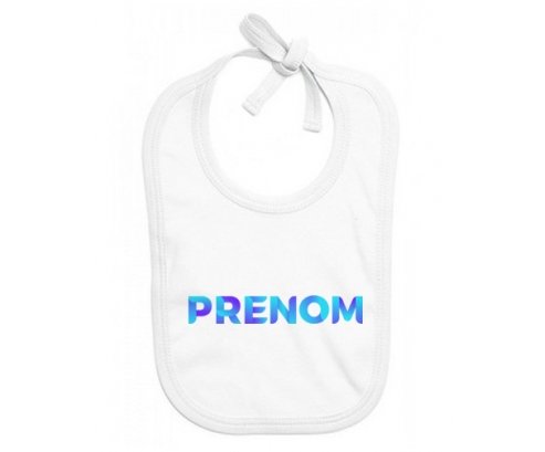 Bavoir Prénom ou texte personnalisée alphabet style-62