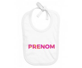 Bavoir Prénom ou texte personnalisée alphabet style-63