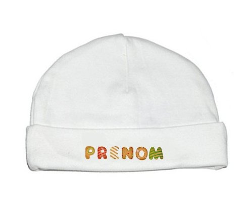 Bonnet Prénom ou texte personnalisée alphabet style-8