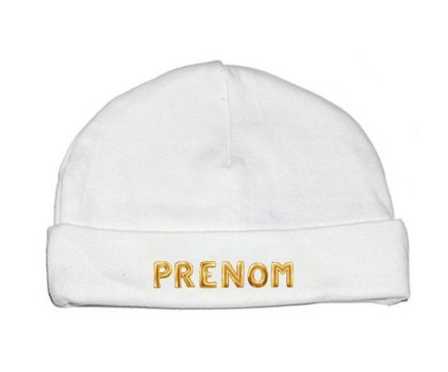 Bonnet Prénom ou texte personnalisée alphabet style-17
