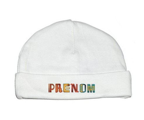 Bonnet Prénom ou texte personnalisée alphabet style-29