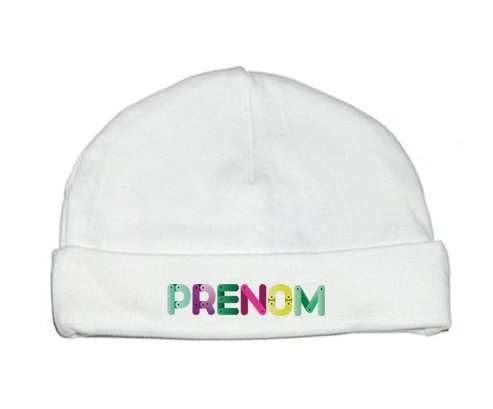 Bonnet Prénom ou texte personnalisée alphabet style-35