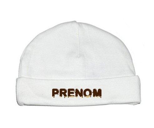 Bonnet Prénom ou texte personnalisée alphabet style-37