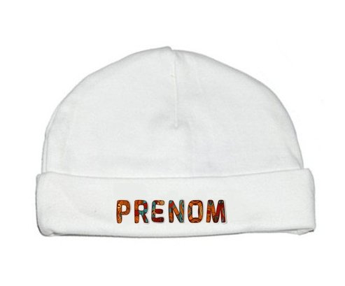 Bonnet Prénom ou texte personnalisée alphabet style-45