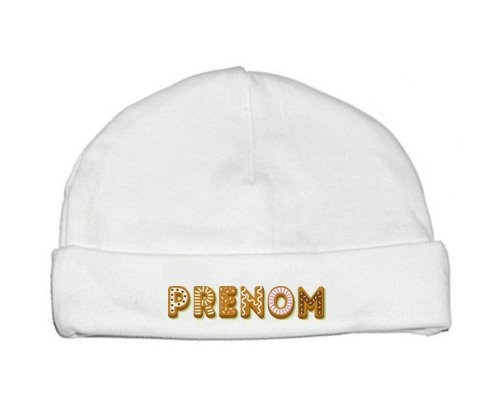 Bonnet Prénom ou texte personnalisée alphabet style-57
