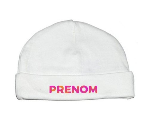 Bonnet Prénom ou texte personnalisée alphabet style-63