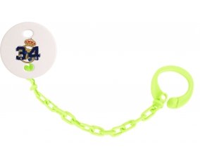 Attache-tétine Real Madrid : Campeones 34 Liga design-5 couleur Verte