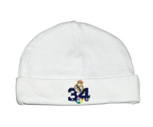 Bonnet bébé personnalisé Real Madrid : Campeones 34 Liga design-4