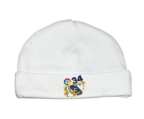 Bonnet bébé personnalisé Real Madrid : Campeones 34 Liga design-6