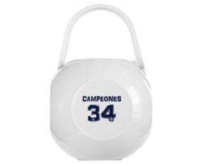 Boîte à sucette Real Madrid : Campeones 34 Liga design-1 de couleur Blanche