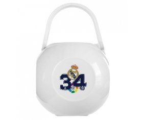 Boîte à sucette Real Madrid : Campeones 34 Liga design-4 de couleur Blanche