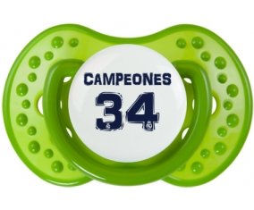 Real Madrid : Campeones 34 Liga design-1 : Vert classique Tétine embout Lovi Dynamic