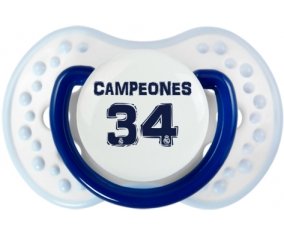 Real Madrid : Campeones 34 Liga design-1 : Marine-blanc-bleu classique Tétine embout Lovi Dynamic