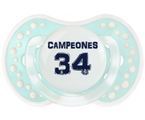 Real Madrid : Campeones 34 Liga design-1 : Retro-turquoise-lagon classique Tétine embout Lovi Dynamic